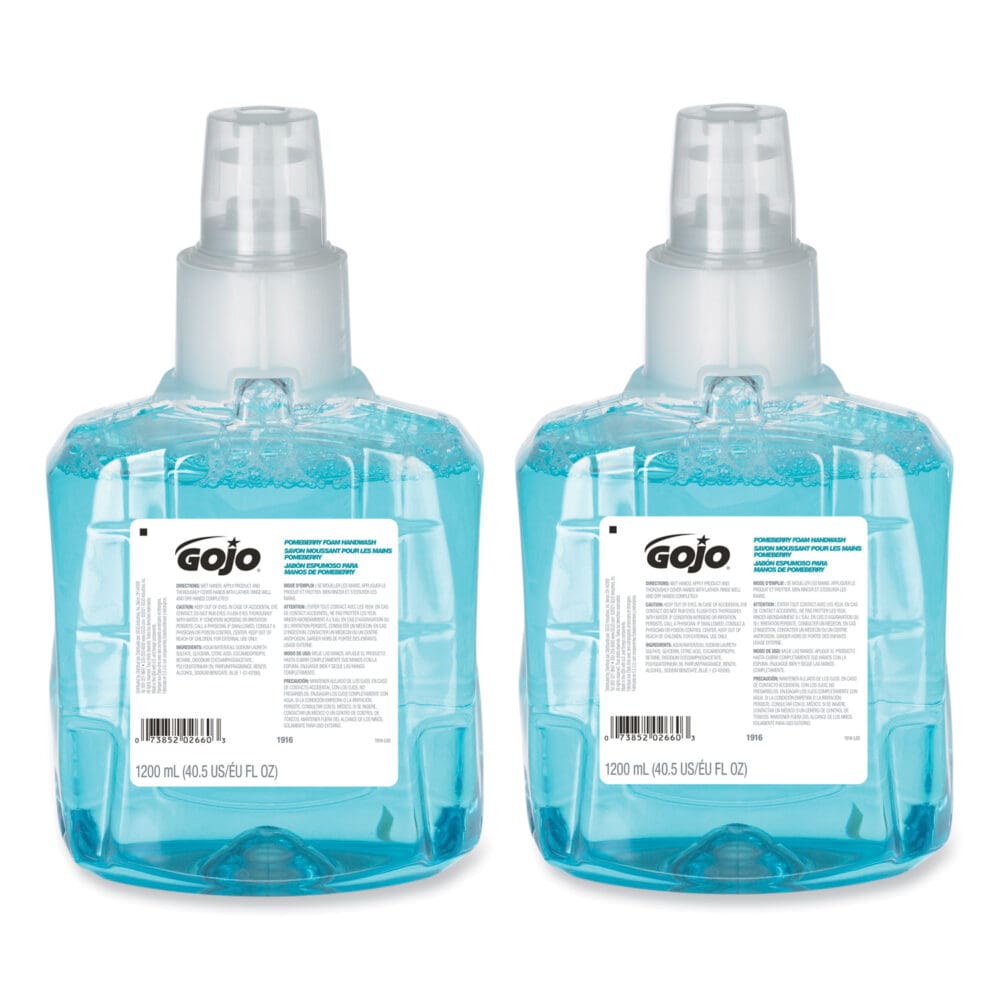 Pomeberry Foam Handwash Refill, For LTX-12 Dispenser, Pomegranate, 1,200 mL Refill, 2/Carton - Image 2