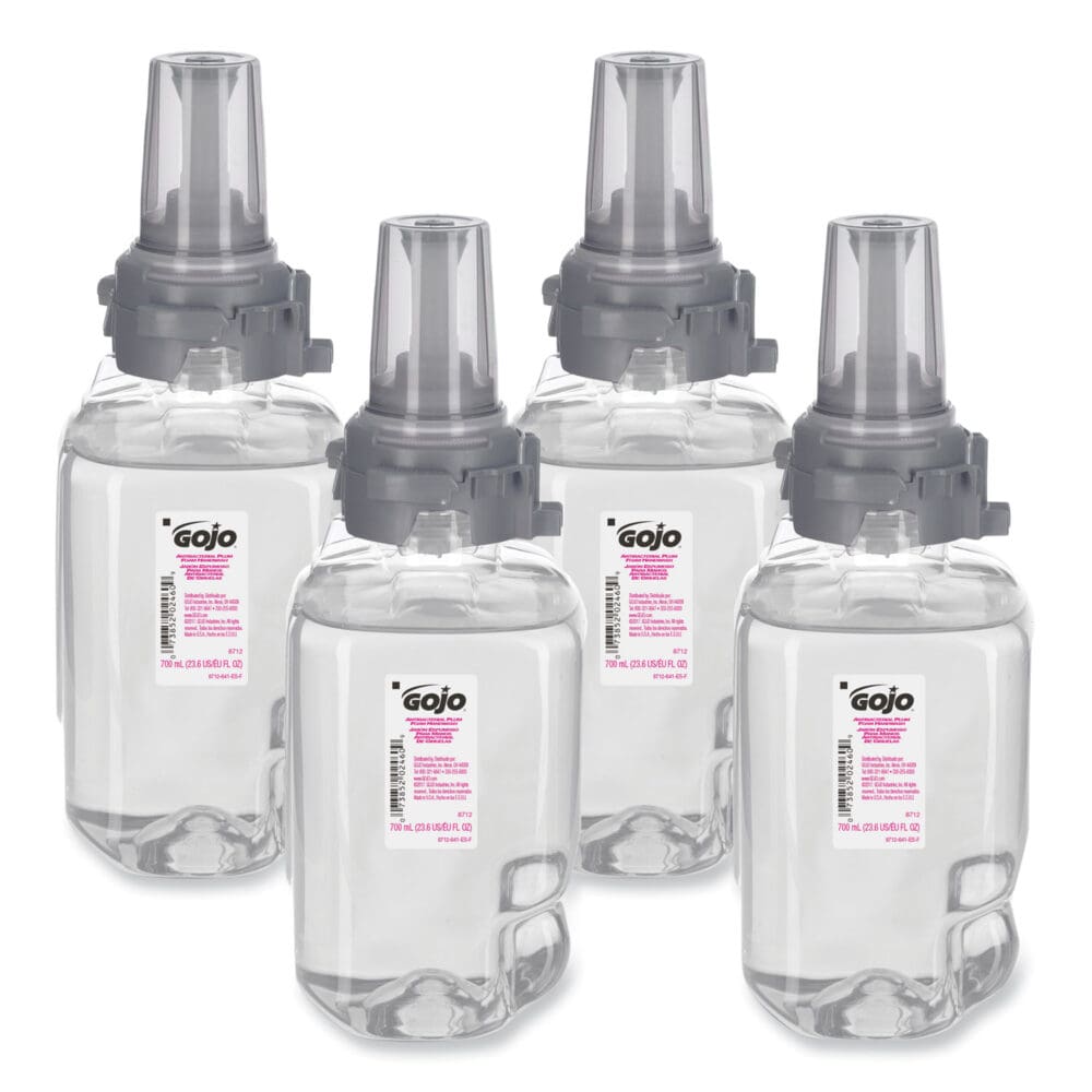 Antibacterial Foam Hand Wash Refill for ADX-7 Dispensers, Plum Scent, 700 mL, 4/Carton - Image 5
