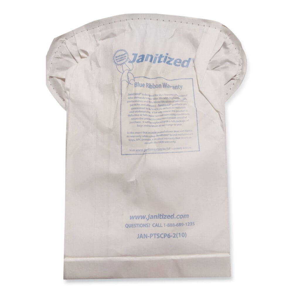 Vacuum Filter Bags Designed to Fit ProTeam Super Coach Pro 6/GoFree Pro, 100/Carton - Image 2