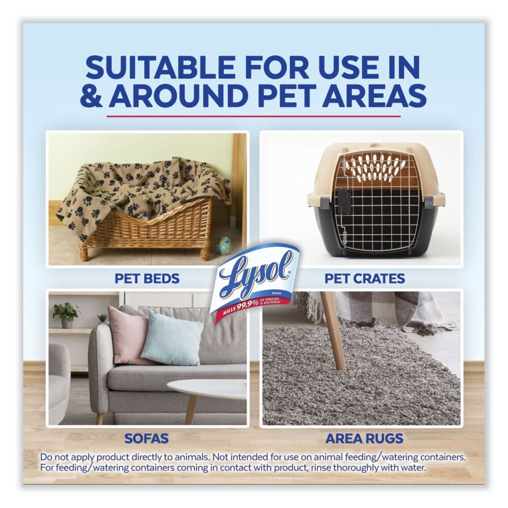 Disinfectant Spray II Pet Odor Eliminator, Fresh, 15 oz Aerosol Spray, 12/Carton - Image 9