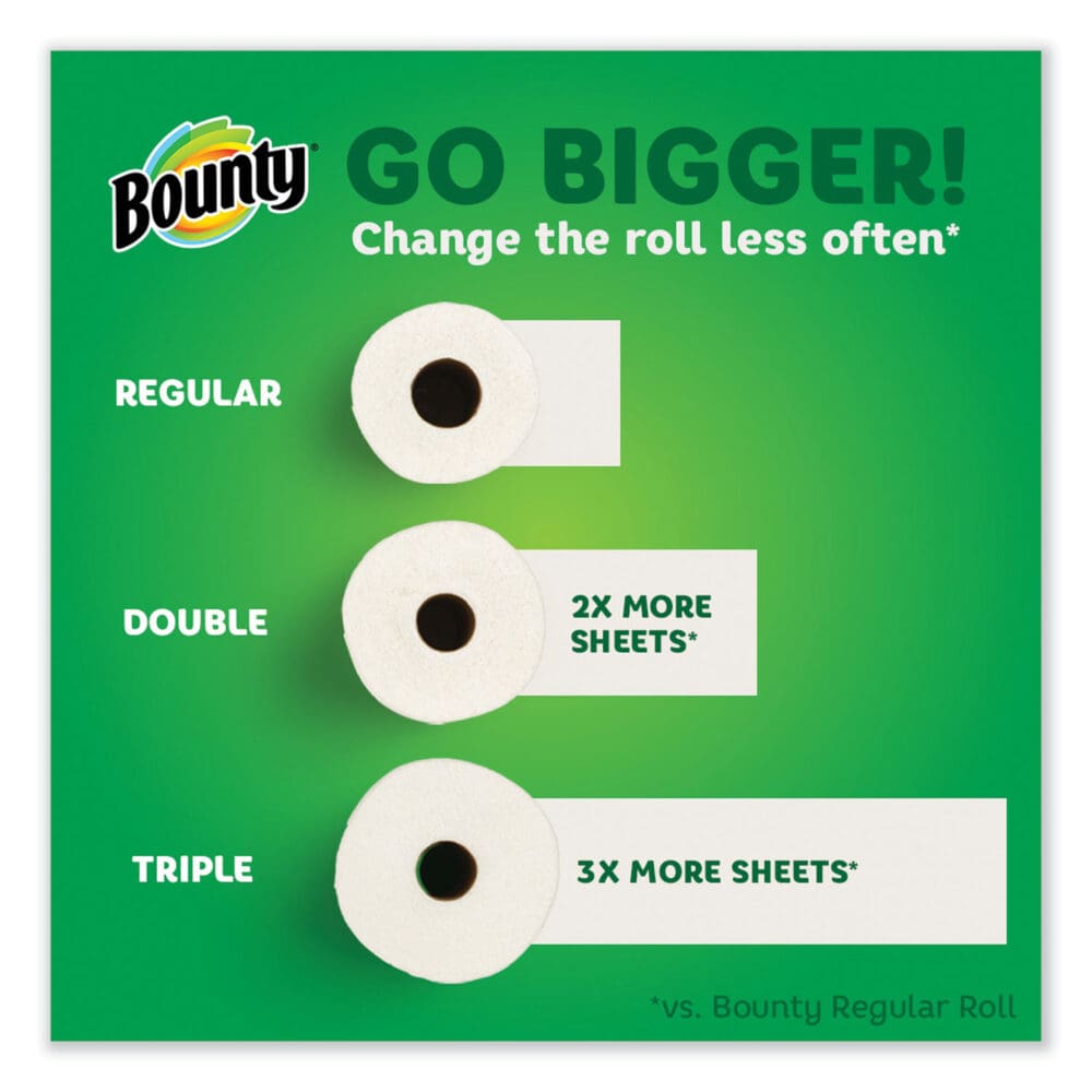 Select-a-Size Kitchen Roll Paper Towels, 2-Ply, 5.9 x 11, White, 74 Sheets/Single Plus Roll, 8 Rolls/Carton - Image 3