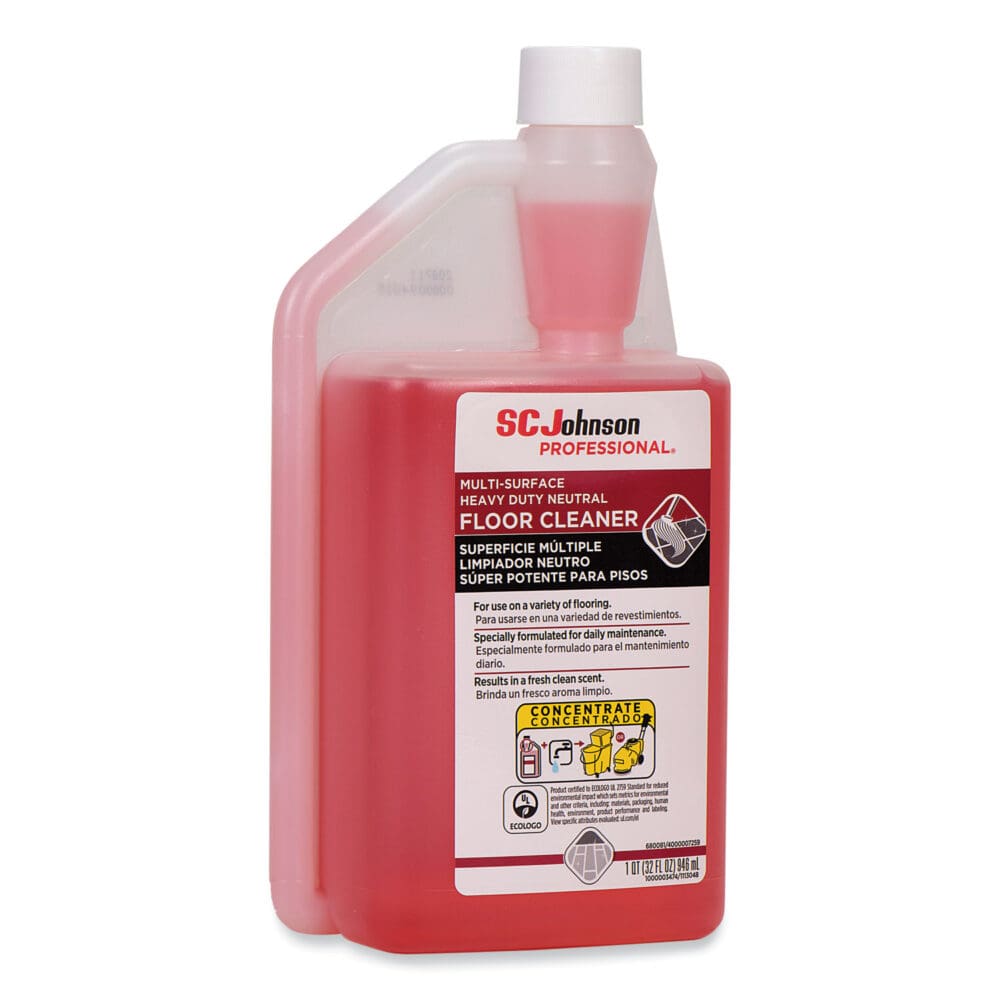 Heavy Duty Neutral Floor Cleaner, Fresh Scent, 32 oz Squeeze and Pour Bottle, 6/Carton - Image 4