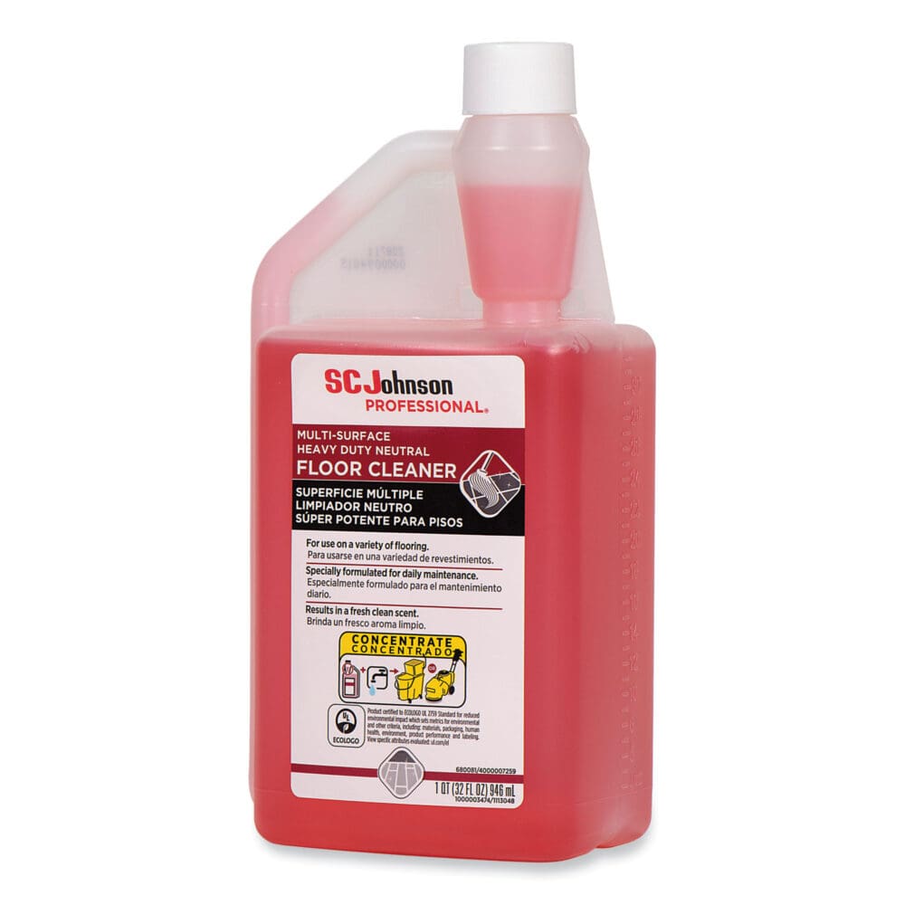 Heavy Duty Neutral Floor Cleaner, Fresh Scent, 32 oz Squeeze and Pour Bottle, 6/Carton - Image 3