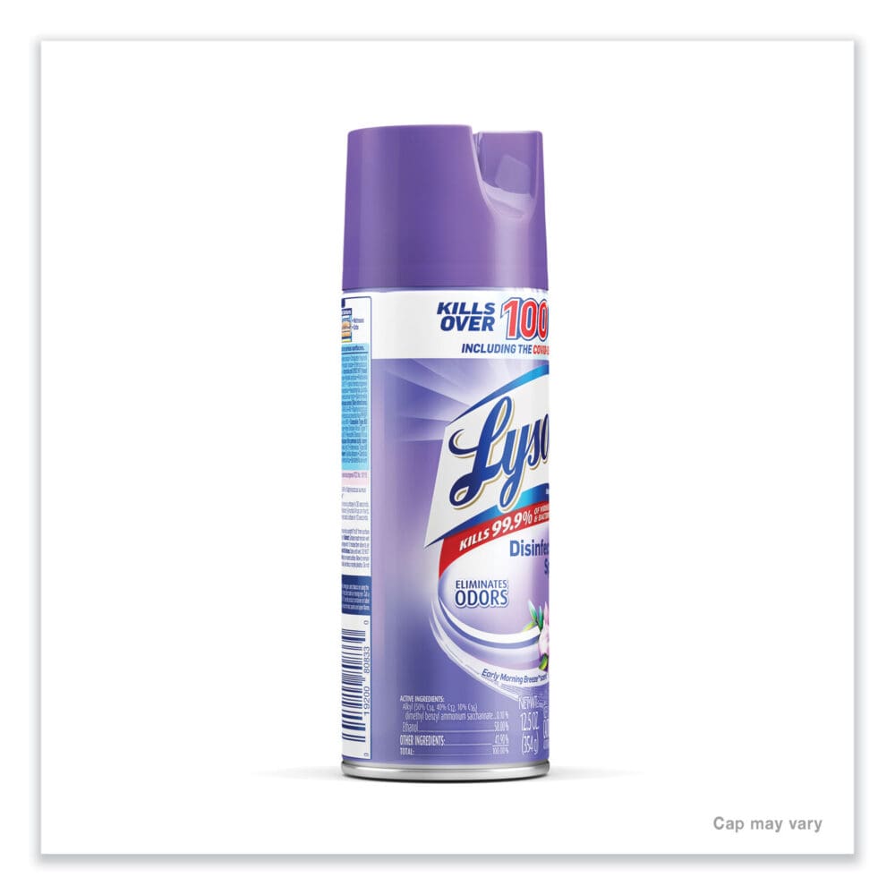 Disinfectant Spray, Early Morning Breeze, 12.5 oz Aerosol Spray, 12/Carton - Image 3