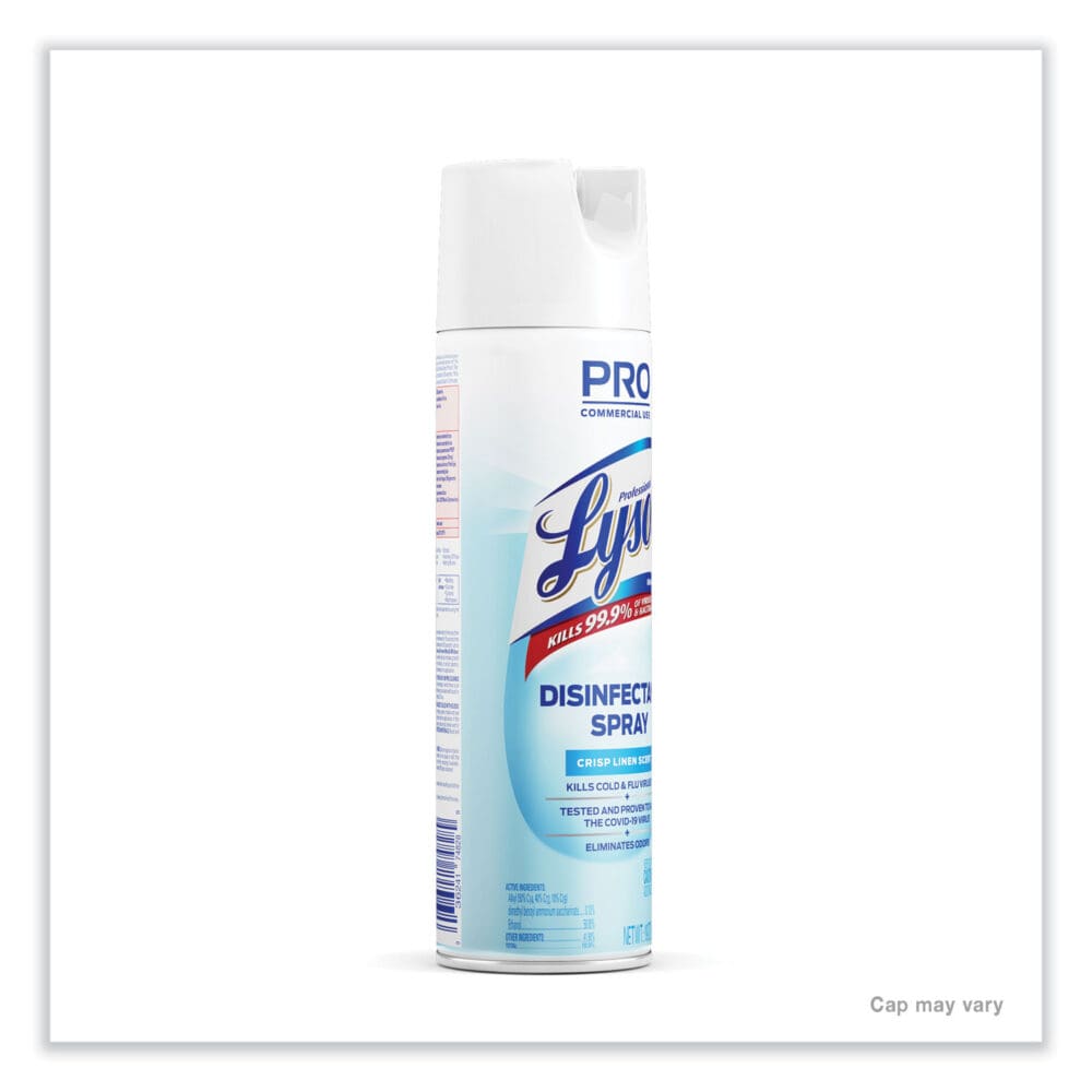 Disinfectant Spray, Crisp Linen, 19 oz Aerosol Spray, 12/Carton - Image 2