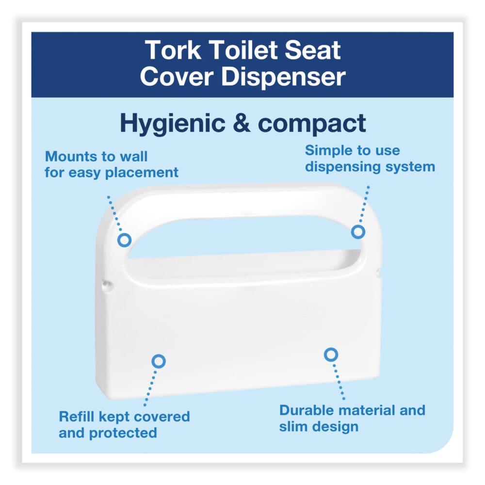Toilet Seat Cover Dispenser, 16 x 3 x 11.5, White, 12/Carton - Image 7