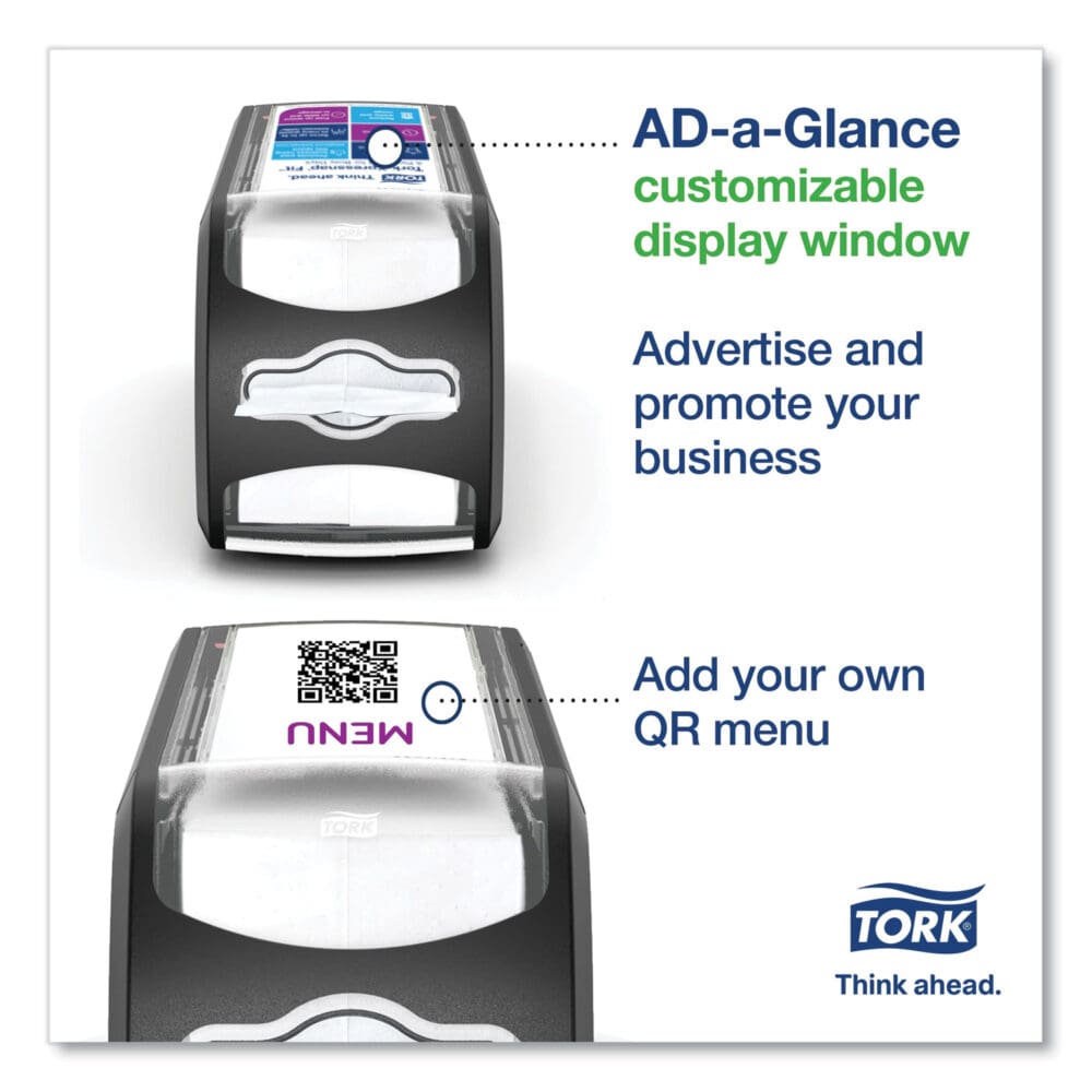 Xpressnap Fit Napkin Dispenser, Countertop, 4.8 x 12.8 x 5.6, Black - Image 5