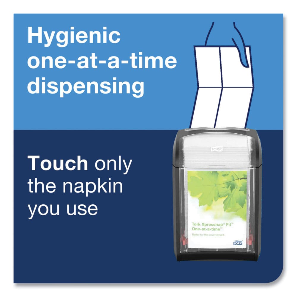 Xpressnap Fit Interfold Dispenser Napkins, 2-Ply, 6.5 x 8.39, White, 120/Pack, 36 Packs/Carton - Image 4