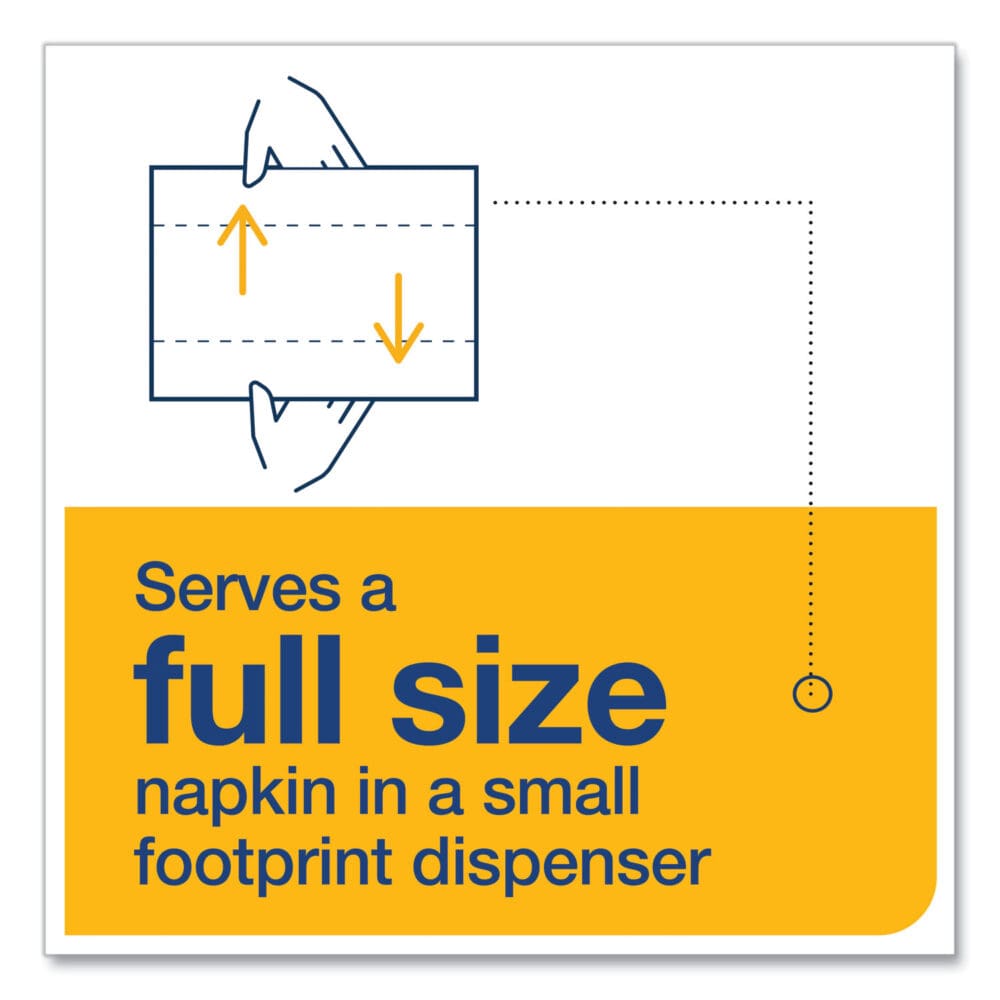 Xpressnap Fit Interfold Dispenser Napkins, 2-Ply, 6.5 x 8.39, White, 120/Pack, 36 Packs/Carton - Image 6