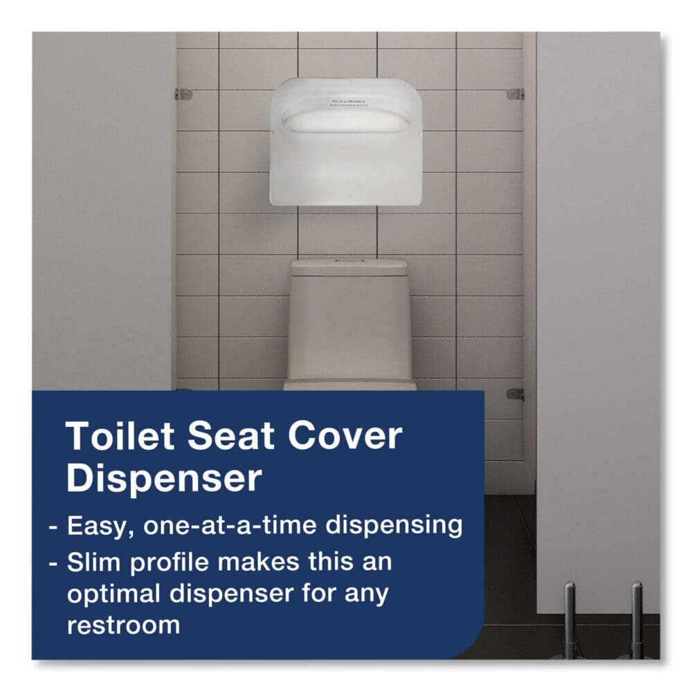 Toilet Seat Cover, Half-Fold, 14.5 x 17, White, 250/Pack, 20 Packs/Carton - Image 6