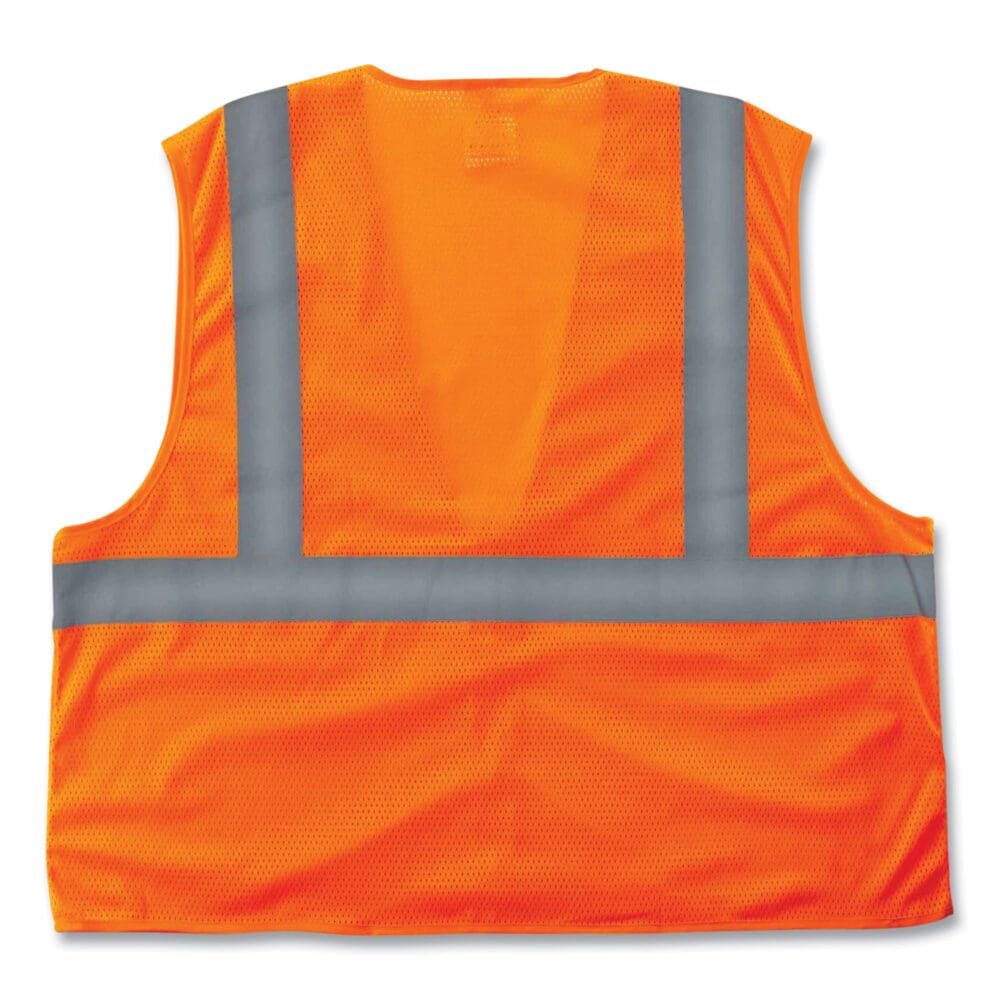 GloWear 8205Z Class 2 Super Economy Mesh Vest, Polyester, Orange, Large/X-Large, Ships in 1-3 Business Days - Image 2