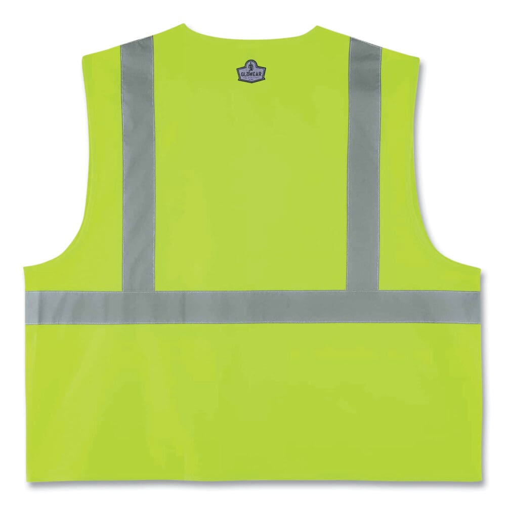 GloWear 8225Z Class 2 Standard Solid Vest, Polyester, Lime, 4X-Large/5X-Large, Ships in 1-3 Business Days - Image 4
