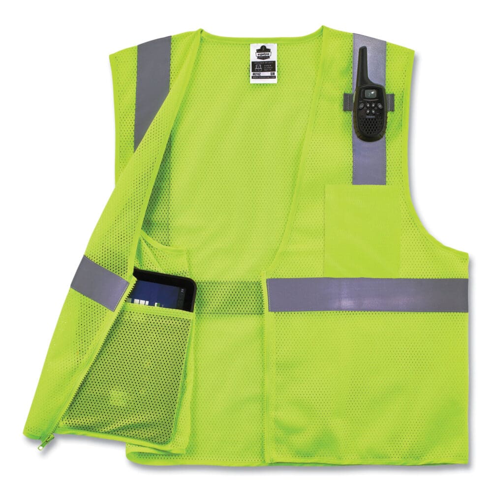GloWear 8210Z Class 2 Economy Mesh Vest, Polyester, Lime, 4X-Large/5X-Large, Ships in 1-3 Business Days - Image 2