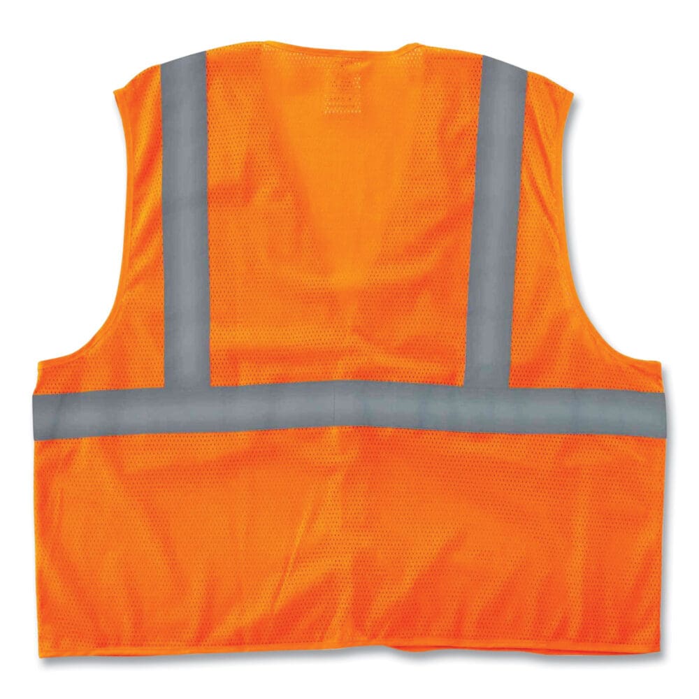 GloWear 8205HL Class 2 Super Economy Mesh Vest, Polyester, Orange, X-Small, Ships in 1-3 Business Days - Image 3