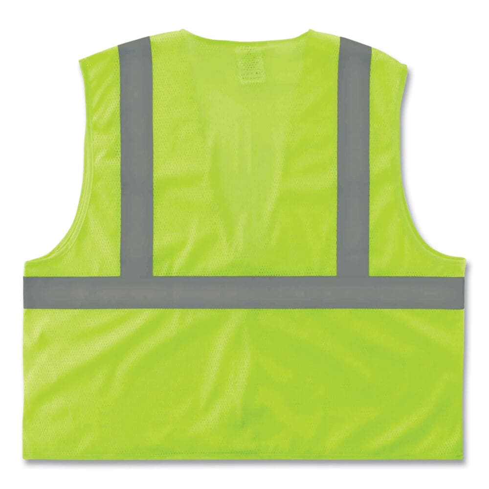GloWear 8205HL Class 2 Super Economy Mesh Vest, Polyester, Lime, X-Small, Ships in 1-3 Business Days - Image 3