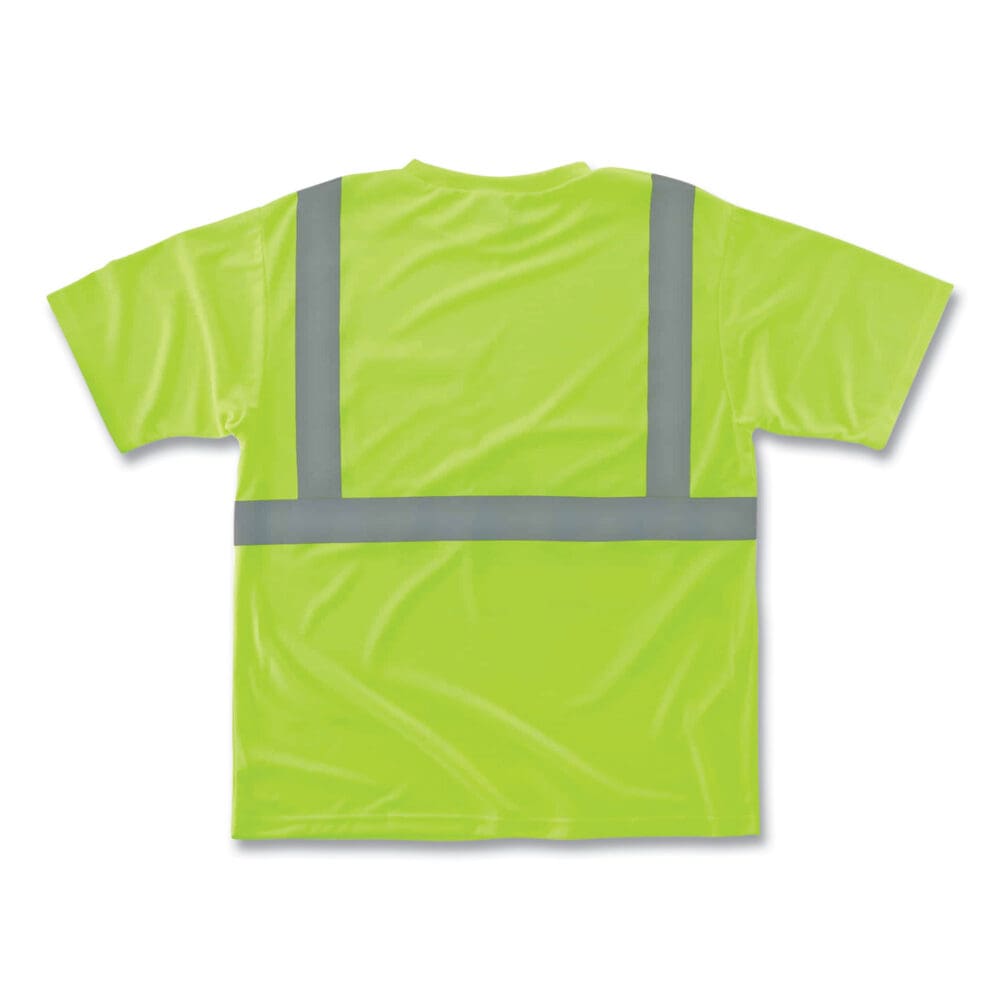 GloWear 8289 Class 2 Hi-Vis T-Shirt, Polyester, Lime, Medium, Ships in 1-3 Business Days - Image 4