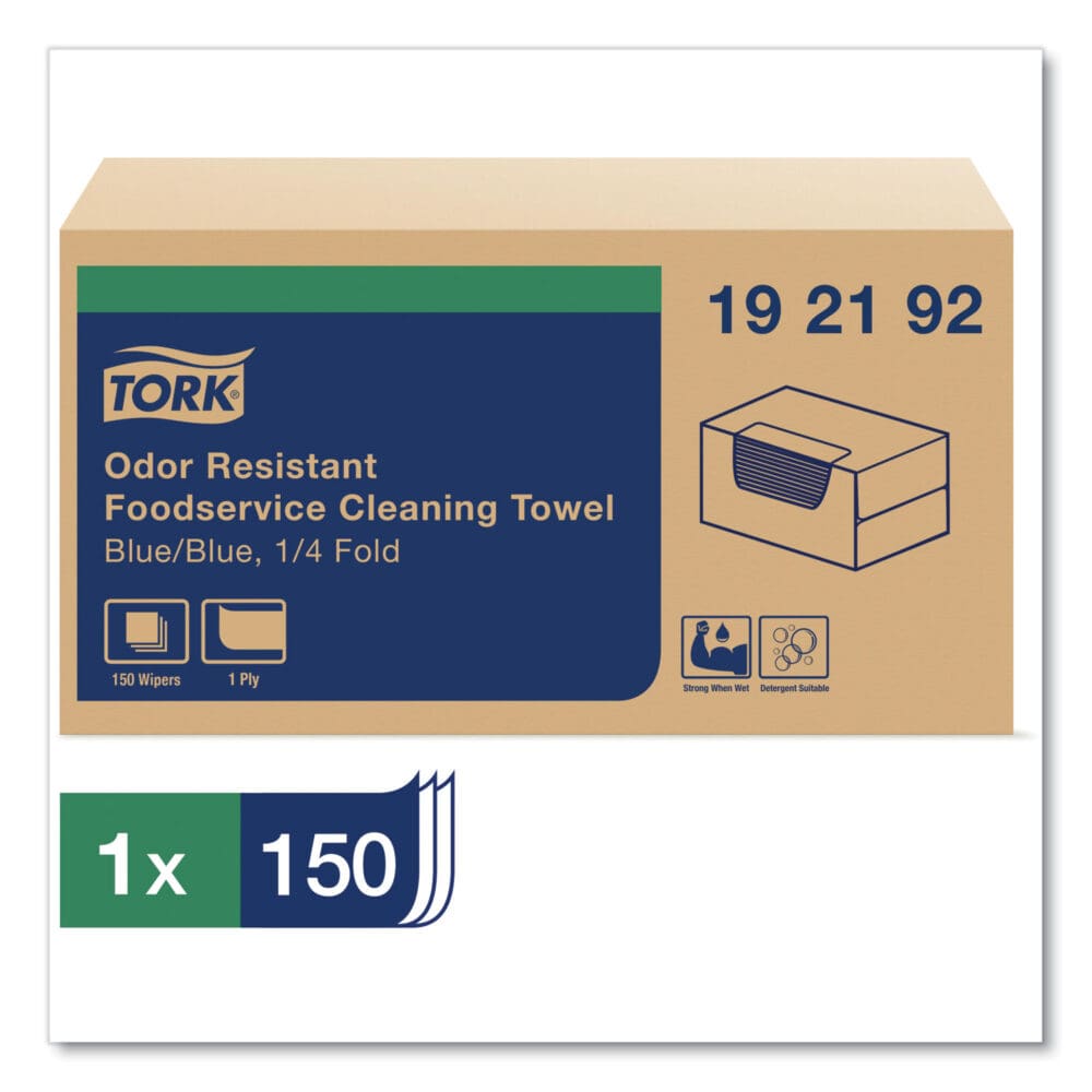 Foodservice Cloth, 13 x 24, Blue, 150/Carton - Image 8