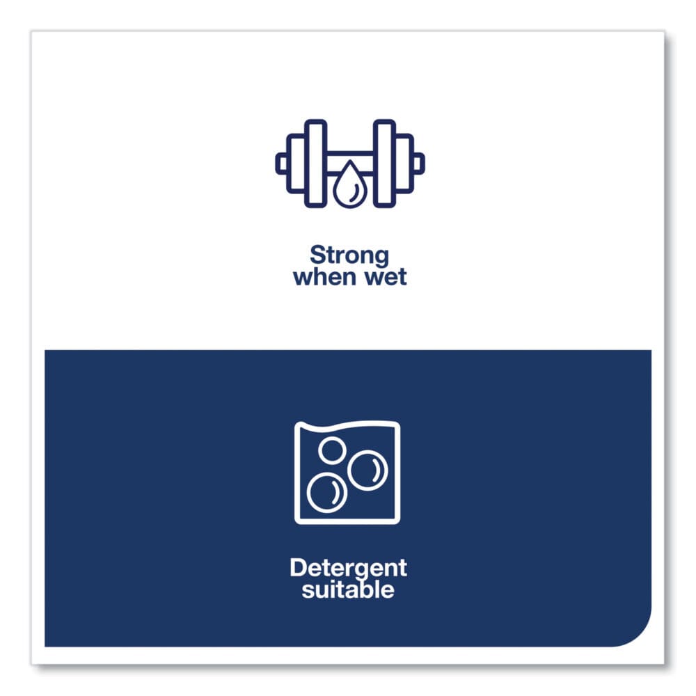 Foodservice Cloth, 13 x 24, Blue, 150/Carton - Image 3