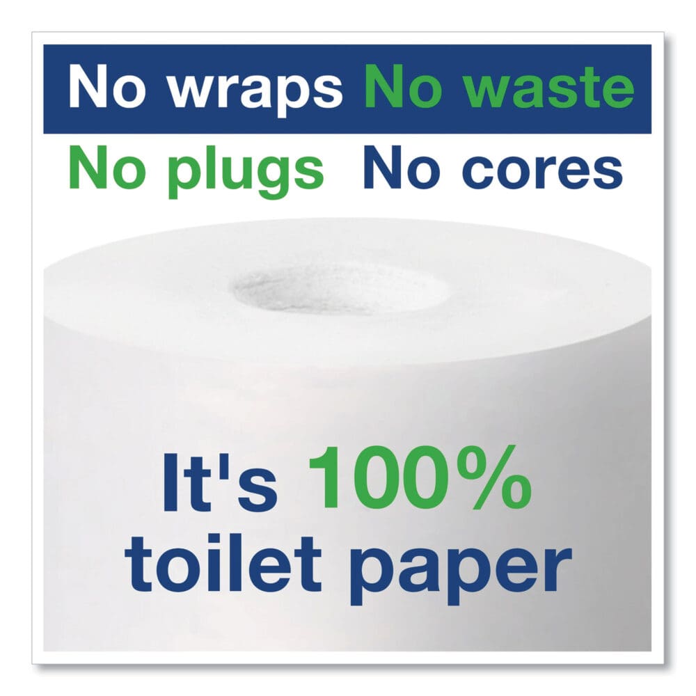Advanced High Capacity Bath Tissue, Septic Safe, 2-Ply, Coreless, White, 1,000 Sheets/Roll, 36 Rolls/Carton - Image 7