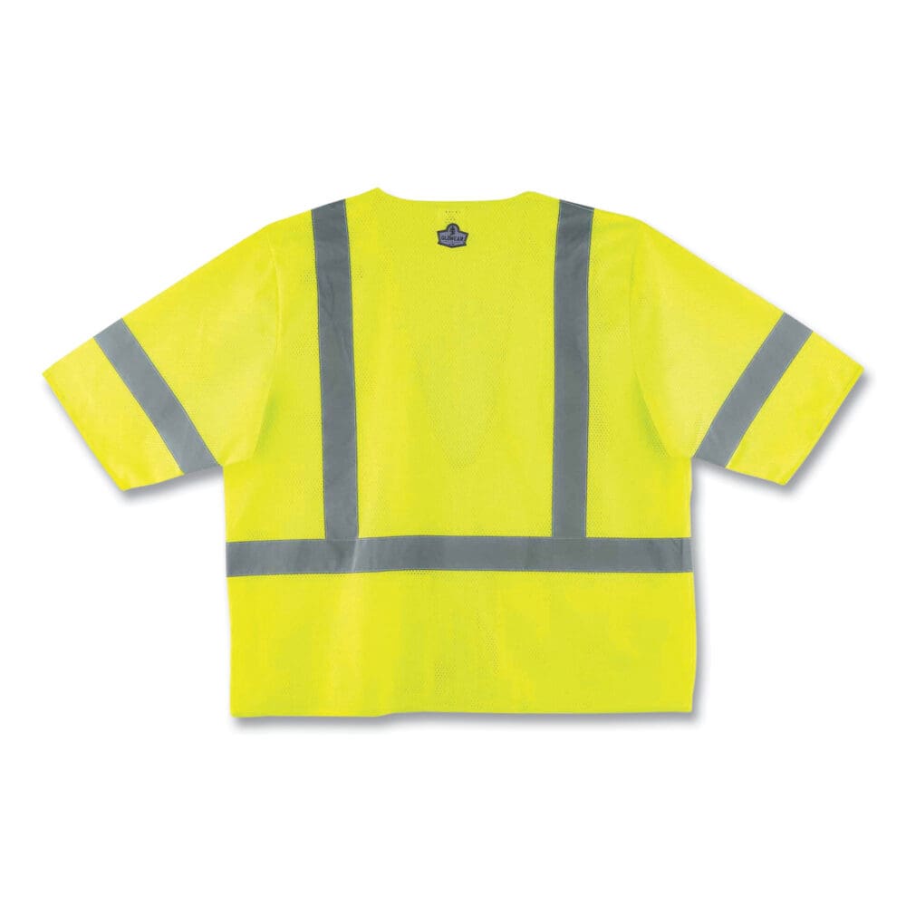 GloWear 8320Z Class 3 Standard Zipper Vest, Polyester, 2X-Large/3X-Large, Lime, Ships in 1-3 Business Days - Image 5