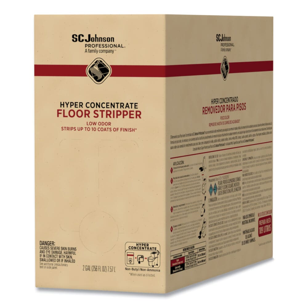 Hyper Concentrate Floor Stripper, Low Odor, 2 gal Bag-in-Box - Image 2