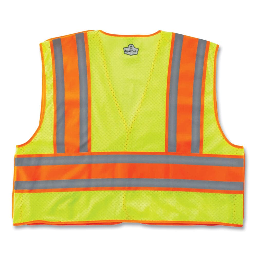 GloWear 8245PSV Class 2 Public Safety Vest, Polyester, Small/Medium, Lime, Ships in 1-3 Business Days - Image 4