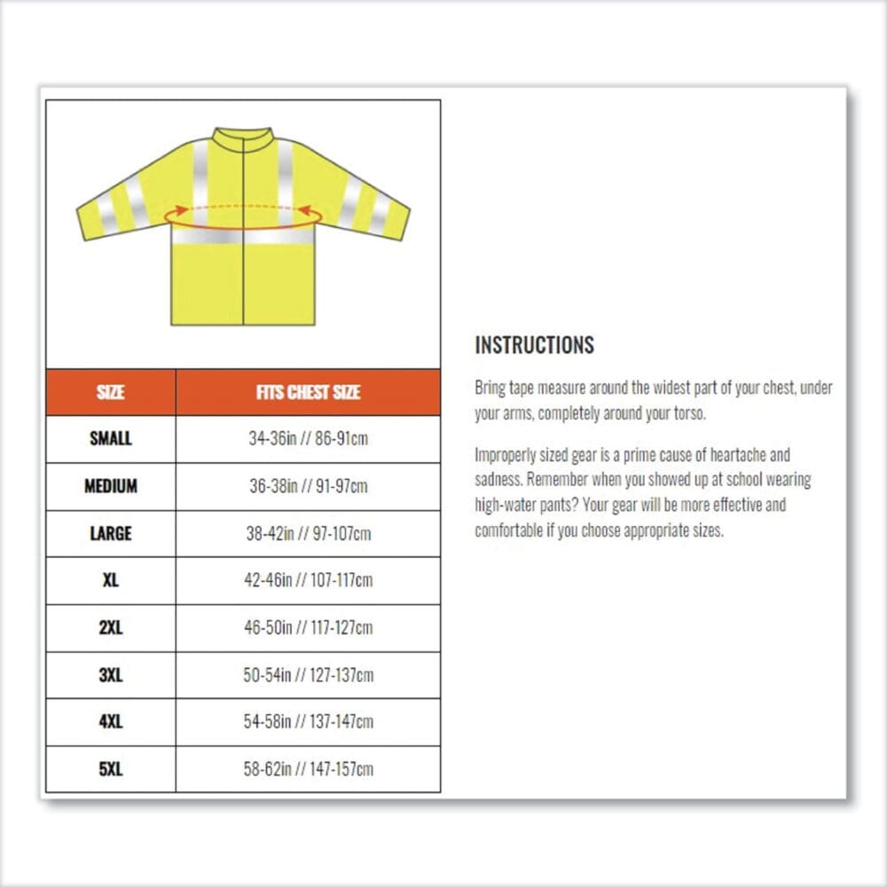 GloWear 8386 Class 3 Hi-Vis Outer Shell Jacket, Polyester, 3X-Large, Lime, Ships in 1-3 Business Days - Image 2