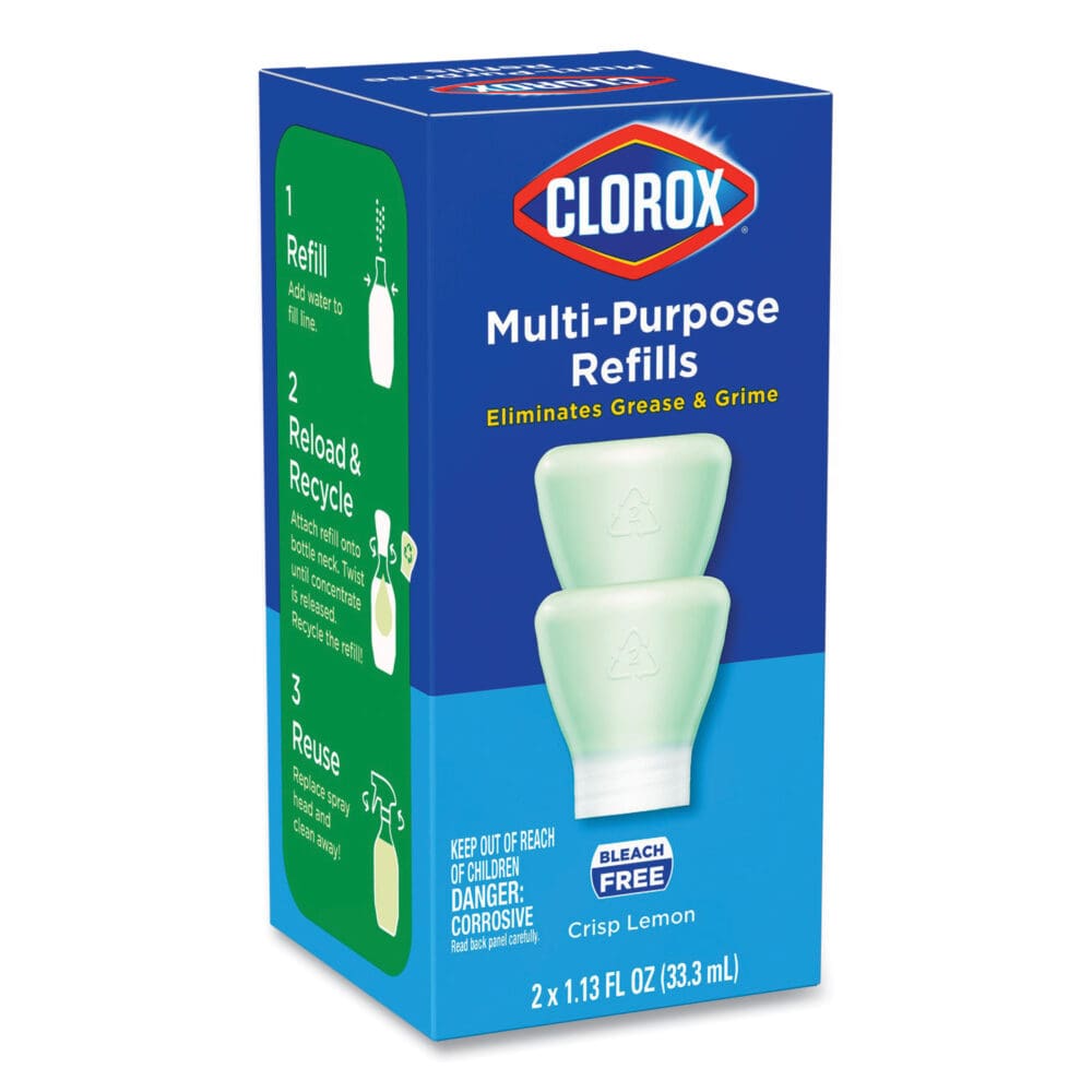 Clorox Multipurpose Degreaser Cleaner Refill Pods, Crisp Lemon Scent, 2 Pods/Box, 8 Boxes/Carton - Image 8