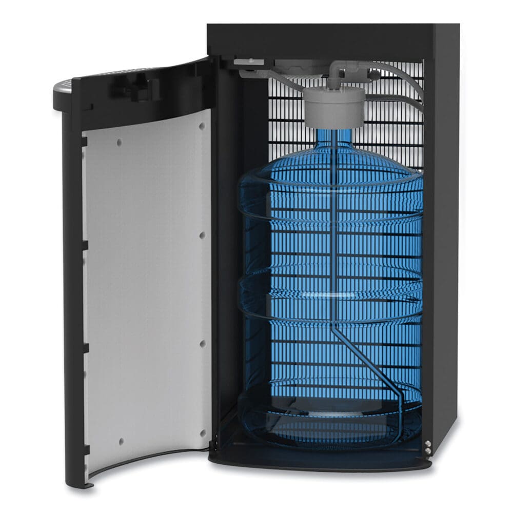 MaxxFill Flex Hot and Cold Water Dispenser, 2.11 gal/Hot Water per Hour, 12.2 x 14.2 x 42.33, Black/Stainless Steel - Image 2