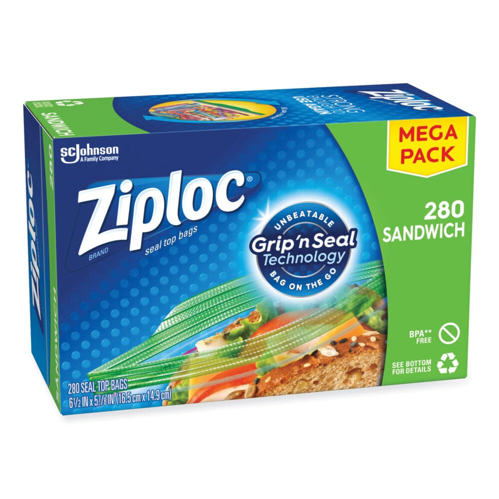 Sandwich Seal Top Bags, 6.5" x 5.88", Clear, 280/Box - Image 3
