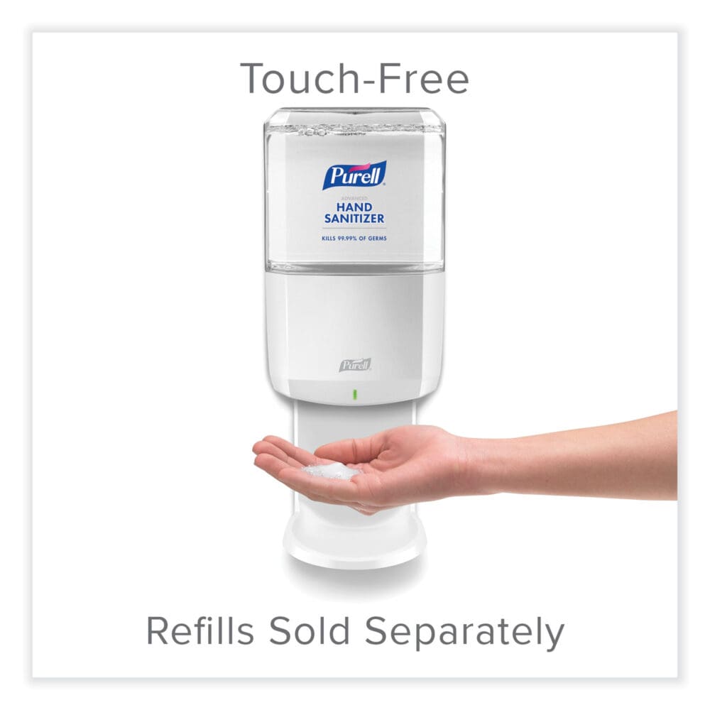 ES8 Touch Free Hand Sanitizer Dispenser, 1,200 mL, 5.25 x 8.56 x 12.13, White - Image 8