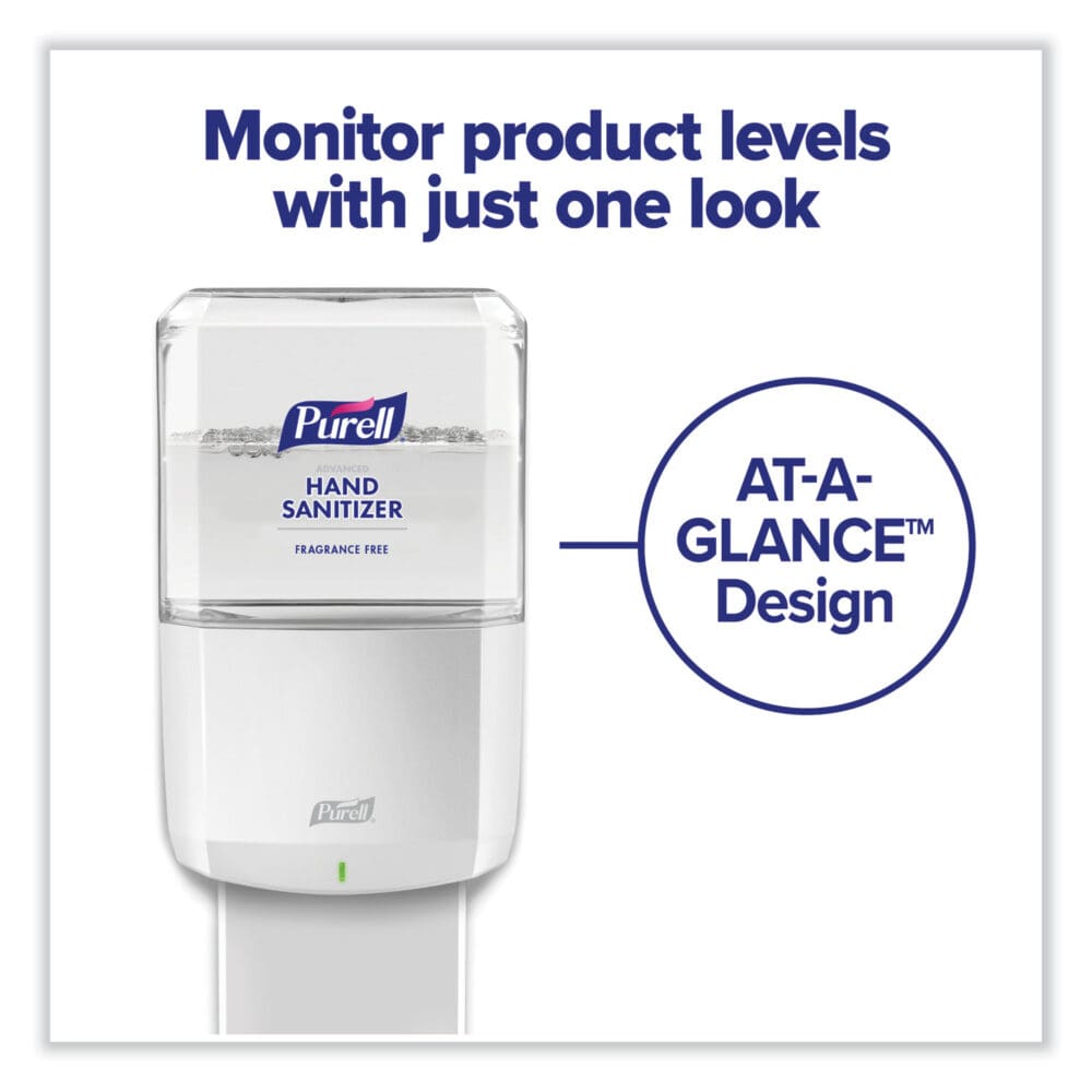 ES8 Touch Free Hand Sanitizer Dispenser, 1,200 mL, 5.25 x 8.56 x 12.13, White - Image 6