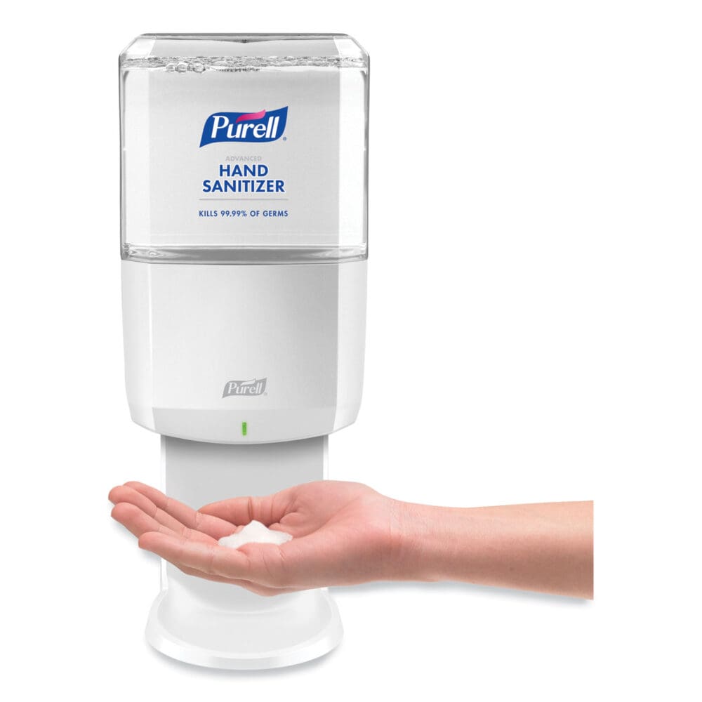 ES6 Touch Free Hand Sanitizer Dispenser, 1,200 mL, 5.25 x 8.56 x 12.13, White - Image 8