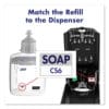 CS6 Soap Touch-Free Dispenser, 1,200 mL, 4.88 x 8.8 x 11.38, Graphite - Image 5