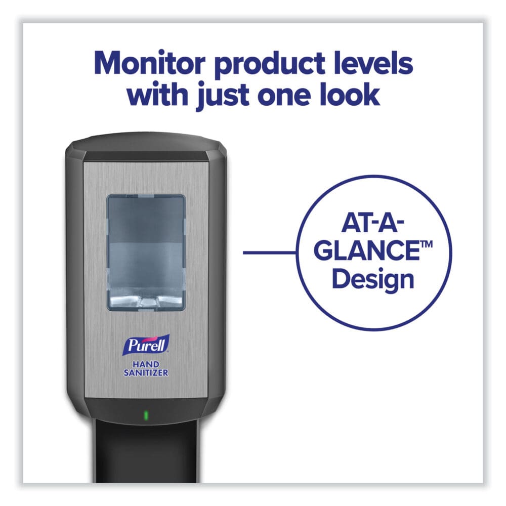 CS6 Hand Sanitizer Dispenser, 1,200 mL, 5.79 x 3.93 x 15.64, Graphite - Image 3