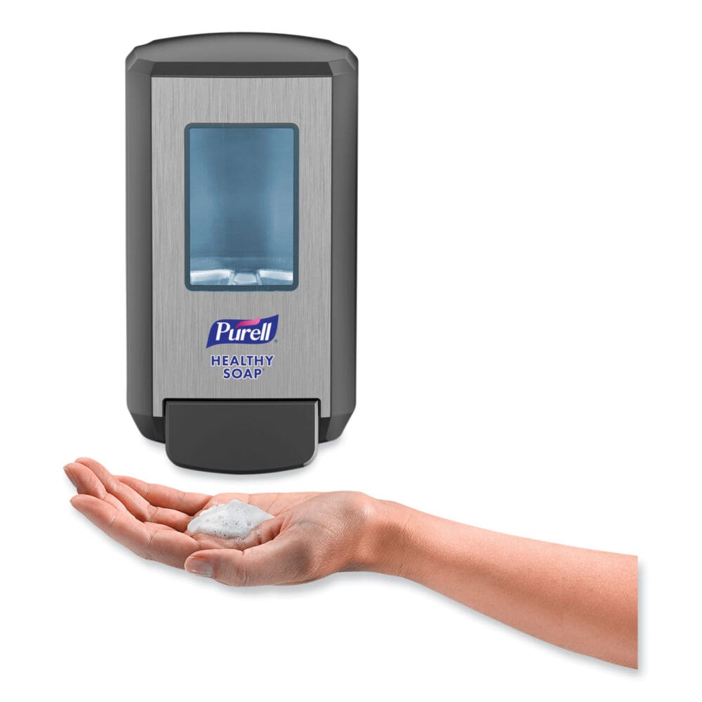 CS4 Soap Push-Style Dispenser, 1,250 mL, 4.88 x 8.8 x 11.38, Graphite - Image 7