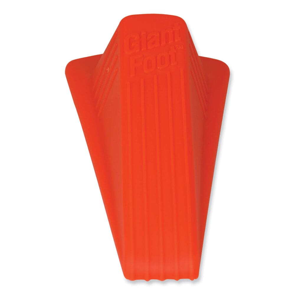 Giant Foot Doorstop, No-Slip Rubber Wedge, 3.5w x 6.75d x 2h, Safety Orange - Image 6