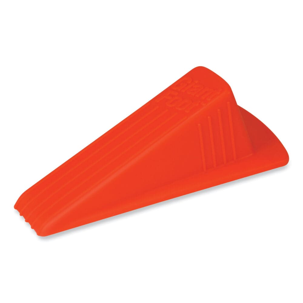 Giant Foot Doorstop, No-Slip Rubber Wedge, 3.5w x 6.75d x 2h, Safety Orange - Image 5