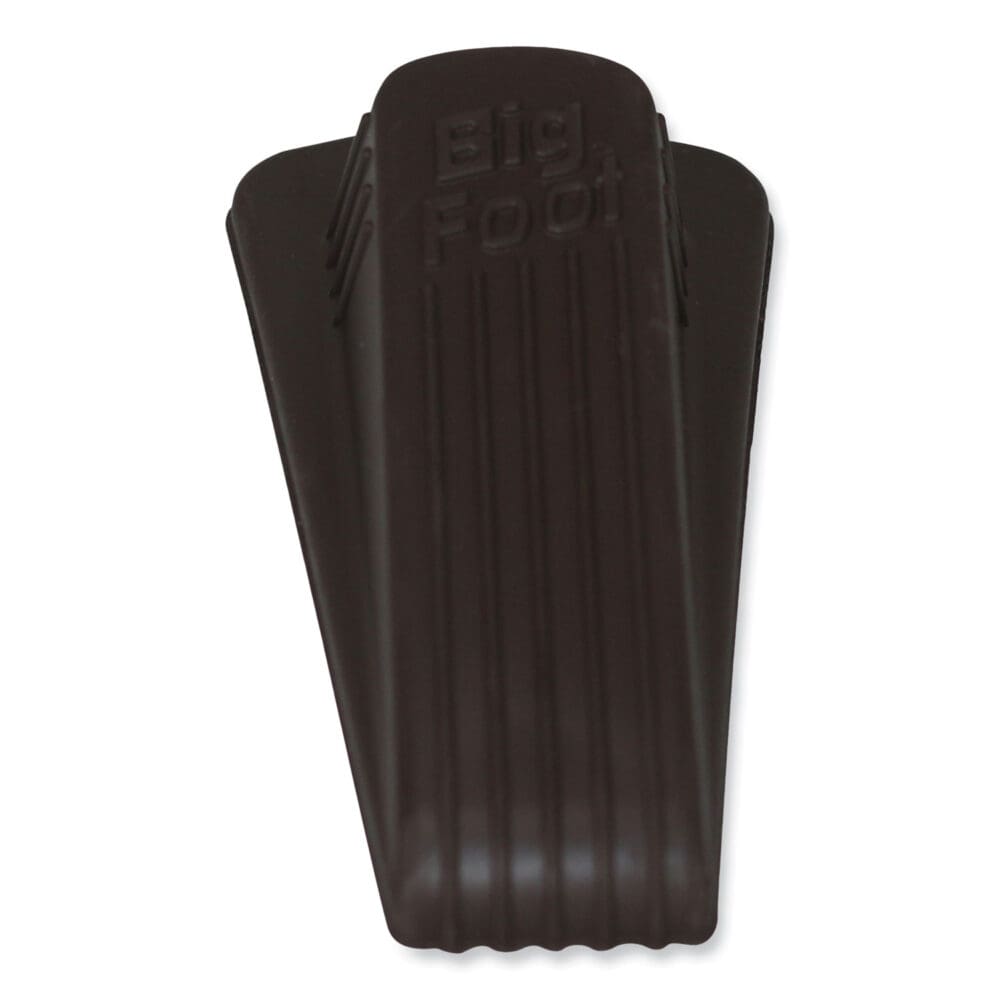 Big Foot Doorstop, No Slip Rubber Wedge, 2.25w x 4.75d x 1.25h, Brown - Image 7