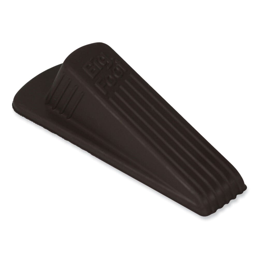 Big Foot Doorstop, No Slip Rubber Wedge, 2.25w x 4.75d x 1.25h, Brown - Image 8