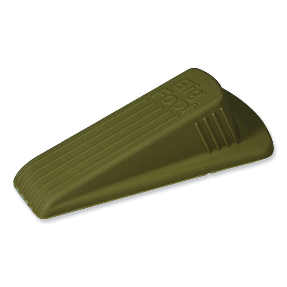 Big Foot Doorstop, No Slip Rubber Wedge, 2.25w x 4.75d x 1.25h, Beige - Image 5