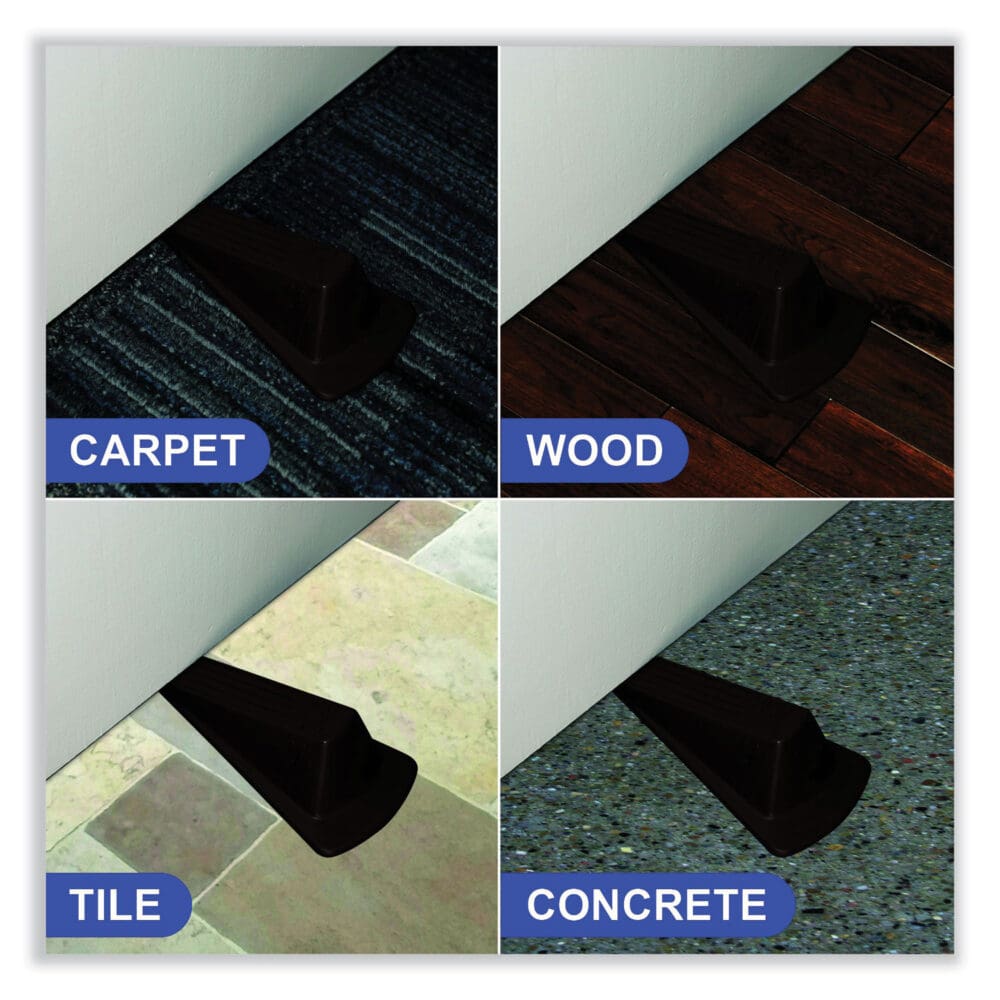 Giant Foot Doorstop, TPR, 3.5w x 6.75d x 2h, Brown, 12/Box - Image 2