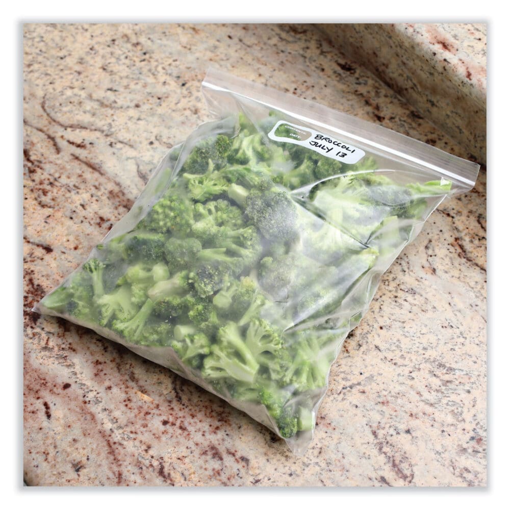 Reclosable Food Storage Bags, 2 gal, 2.7 mil, 13" x 15", Clear, 100/Box - Image 4