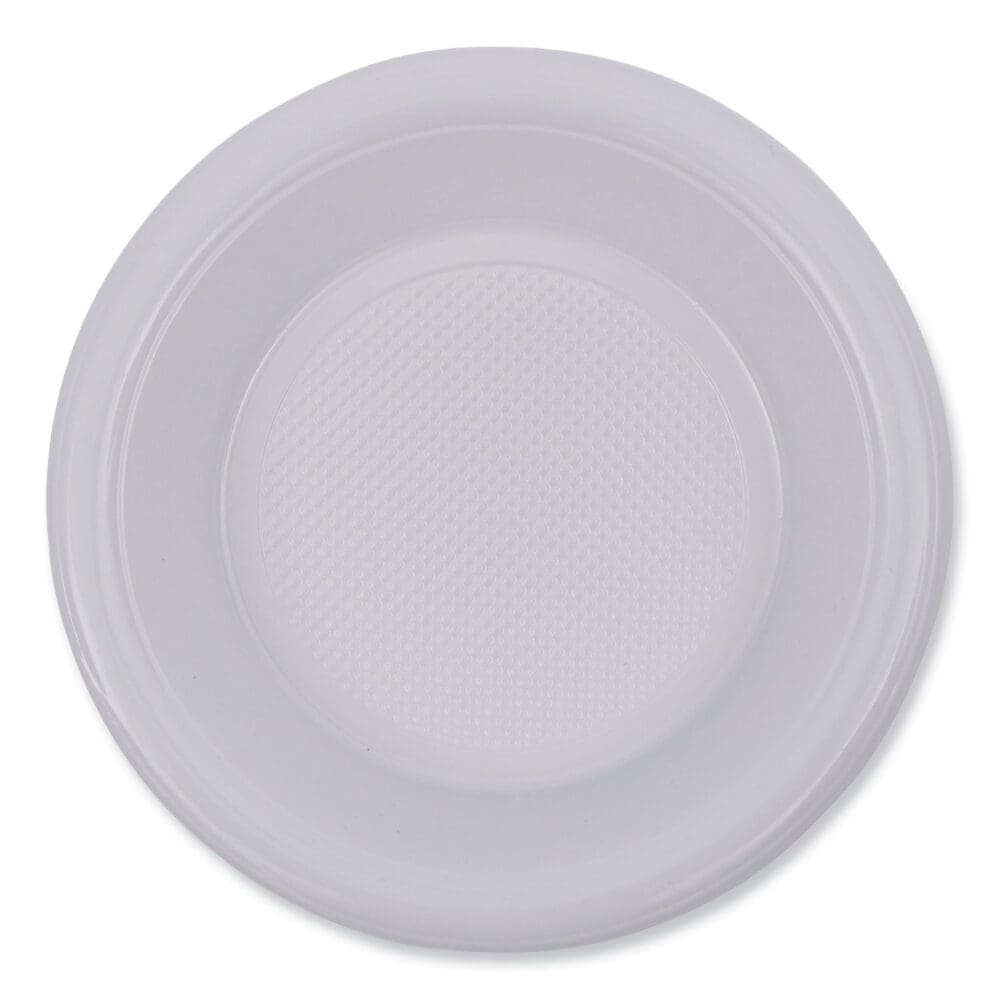 Hi-Impact Plastic Dinnerware, Bowl, 10 to 12 oz, White, 1,000/Carton - Image 7