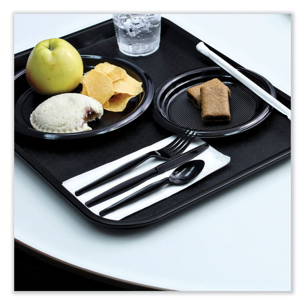 Heavyweight Wrapped Polystyrene Cutlery, Fork, Black, 1,000/Carton - Image 4