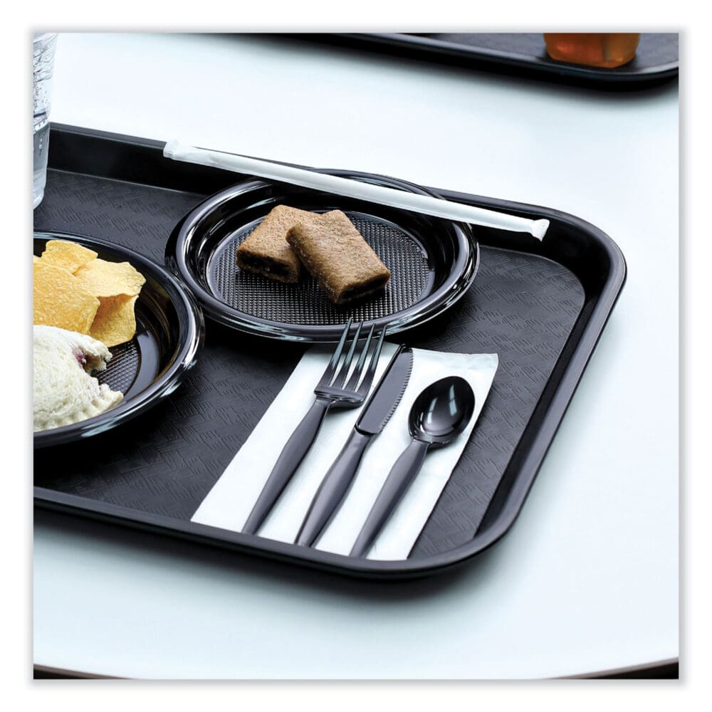Heavyweight Wrapped Polystyrene Cutlery, Fork, Black, 1,000/Carton - Image 5