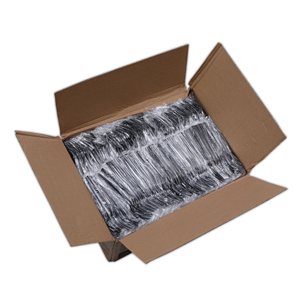 Heavyweight Wrapped Polystyrene Cutlery, Fork, Black, 1,000/Carton - Image 8