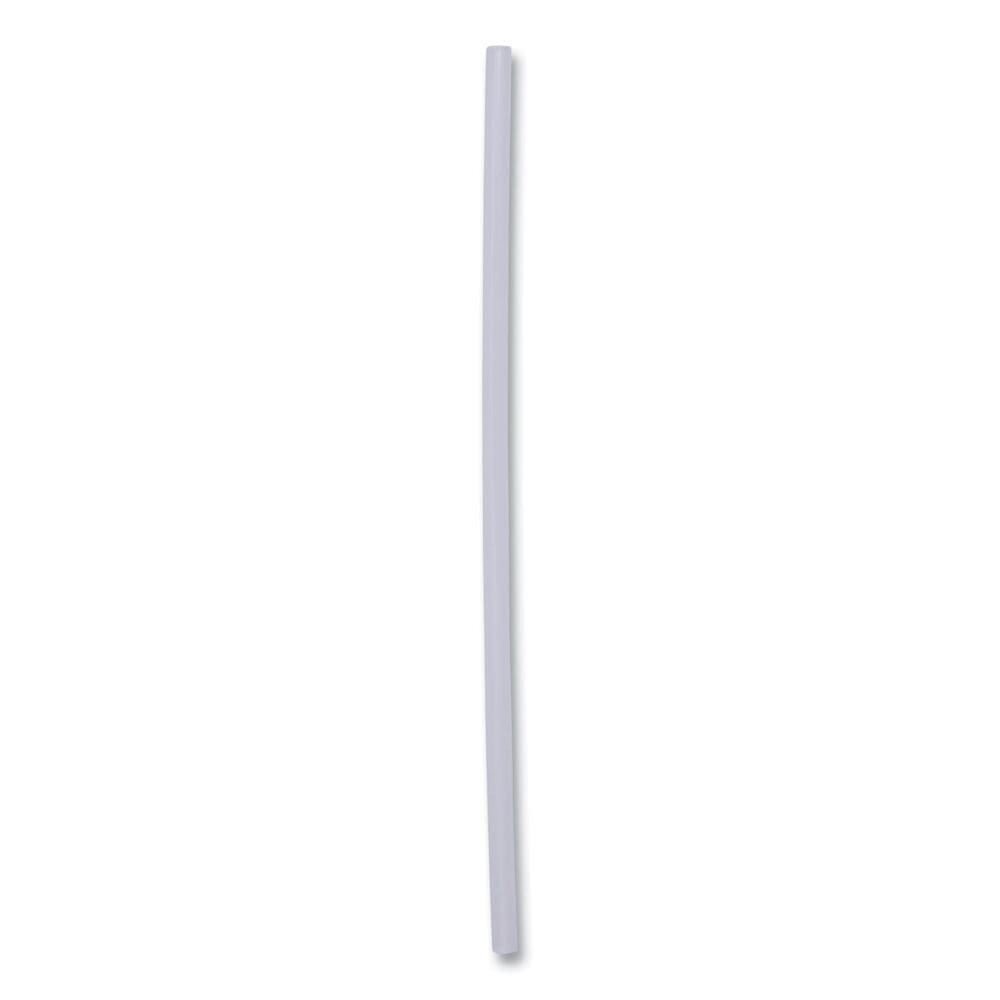 Jumbo Straws, 7.75", Plastic, Translucent, Unwrapped, 250/Pack, 50 Packs/Carton - Image 5