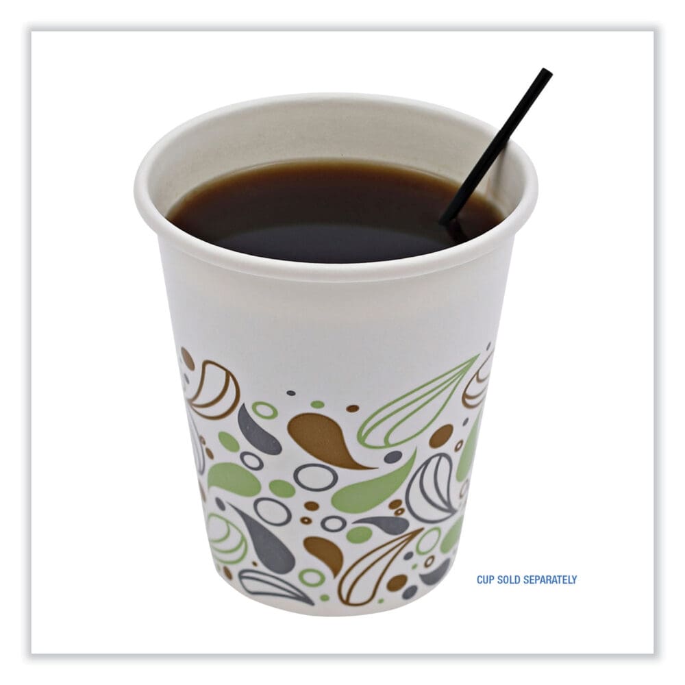 Single-Tube Stir-Straws, 5.25", Polypropylene, Black, 1,000/Pack, 10 Packs/Carton - Image 5