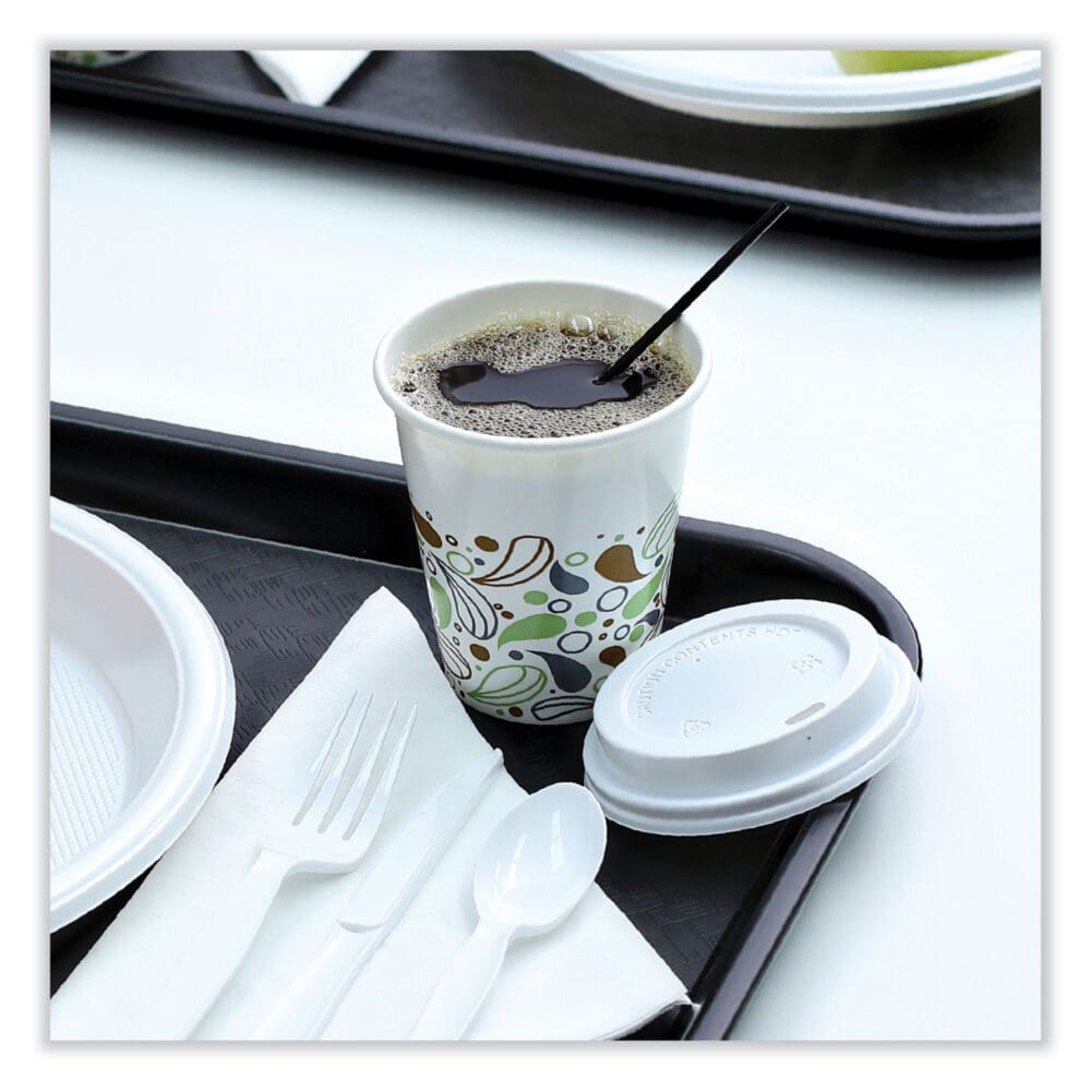 Single-Tube Stir-Straws, 5.25", Polypropylene, Black, 1,000/Pack, 10 Packs/Carton - Image 6